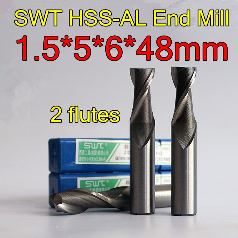 1.5*5*6*48mm 10 / 6mm ڷ 2 ÷Ʈ CNC HSS и Ʈ и ӽ   